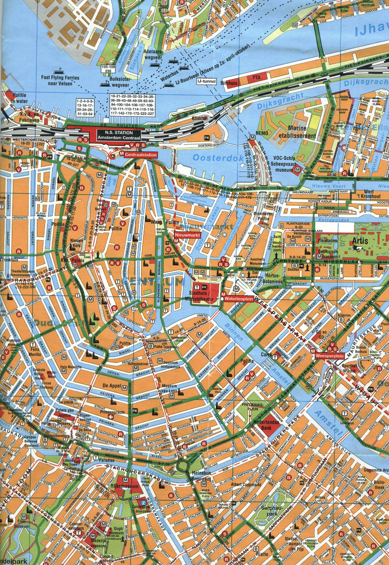 map amsterdam center